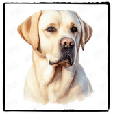 Cute Dog Portrait Labrador Retriever (1) Breed Design