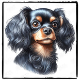 Cute Dog Portrait English Toy Spaniel (3) Breed Design