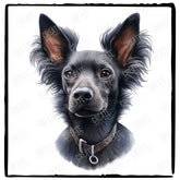 Cute Dog Portrait Xoloitzcuintli (2) Breed Design