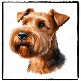 Cute Dog Portrait Irish Terrier (1) Breed Design