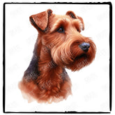 Cute Dog Portrait Irish Terrier (2) Breed Design