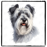 Cute Dog Portrait Sealyham Terrier (2) Breed Design