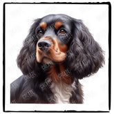 Cute Dog Portrait Sussex Spaniel (1) Breed Design