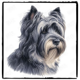 Cute Dog Portrait Skye Terrier (2) Breed Design