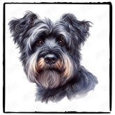 Cute Dog Portrait Cesky Terrier (1) Breed Design