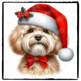 Christmas Dog Design Havanese (3) Breed Cute Xmas Santa Hat Doggie