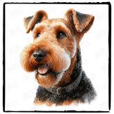 Cute Dog Portrait Airedale Terrier (2) Breed Design
