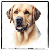 Cute Dog Portrait Labrador Retriever (3) Breed Design