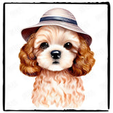 Cute Dog Cavapoo (4) Adorable Watercolour Puppy Design