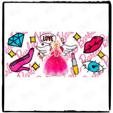 Barbie Doll Pink Girly Libby Wrap Design