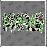 Beetlejuice Sock Worm Movie Film Libby Wrap Design