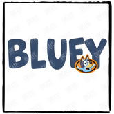 Bluey Text Kids Show Cute Design