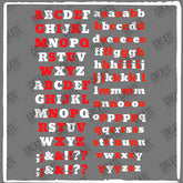 Bevan Letters Alphabet Typography Stickers