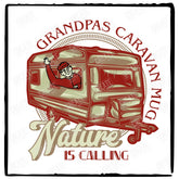 Grandpa's Caravan Mug Nature Is Calling Cute Grandad Design
