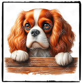 Cute Dog Cavalier King Charles Spaniel Breed Design