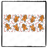 Cute Christmas Gingerbread Festive Xmas Libby Wrap Design