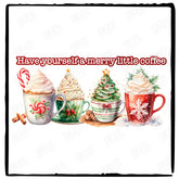 Christmas Have Yourself A Merry Little Coffee Festive Xmas Libby Wrap Design