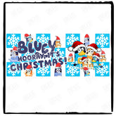 Bluey Hooray It's Christmas Xmas Festive Libby Wrap Design