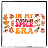 Halloween In My Pumpkin Spice Era Spooky Season Libby Wrap Pattern Design