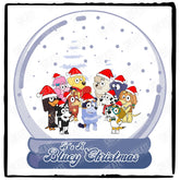 It's A Bluey Christmas Snowglobe Design
