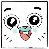 Gumball Face Pattern Design