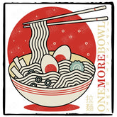 Japan Ramen One More Bowl Pattern Design