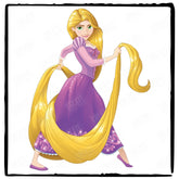 Princess Rapunzel Tangled Pattern Design