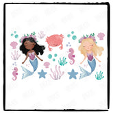 Cartoon Mermaids Kids Cute Libby Wrap Design