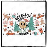 Official Cookie Tester Retro Christmas Libby Wrap Design