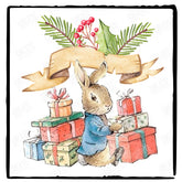 Peter Rabbit Cute Christmas Festive Design