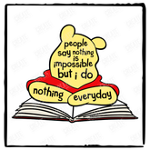 Pooh Bear Quote Book Statement