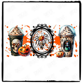 Halloween Coffee Spider Spooky Season Libby Wrap Design