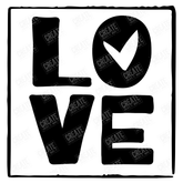 LOVE Text Valentine's Day Anniversary Design