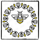 Bee Circle Personalised Pattern Design