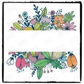 Garden Flowers Name Personalised Pattern Design