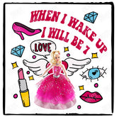 When I Wake Up I Will Be... Doll Personalised Birthday Pattern Design