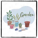 Garden Plants Personalised Gardening Pattern Design