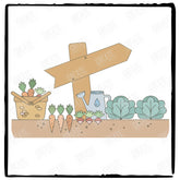 Garden Personalised Sign Pattern Design