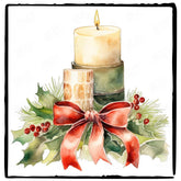 Christmas Candles Pattern Design