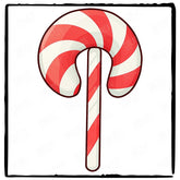 Cute Candy Cane Kids Christmas Design