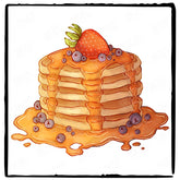 Yummy Pancakes Pattern Design