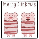 Christmas Cute Pigs In Blankets Merry Oinkmas XMAS Design