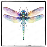 Beautiful Fairycore Dragonfly Pattern Design