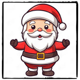 Cute Santa Kids Christmas Character Design