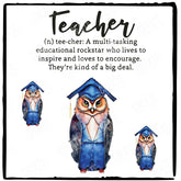 Meaning of Teacher Owl Cap and Gown Design