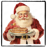 Christmas Meal Santa Pattern Design