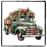 Christmas Car Aesthetic Pattern Design