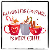 Christmas More Coffee Pattern Design