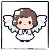Cute Angel Kids Christmas Character Design