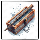 Harry Potter Magic Wand & Box Pattern Design